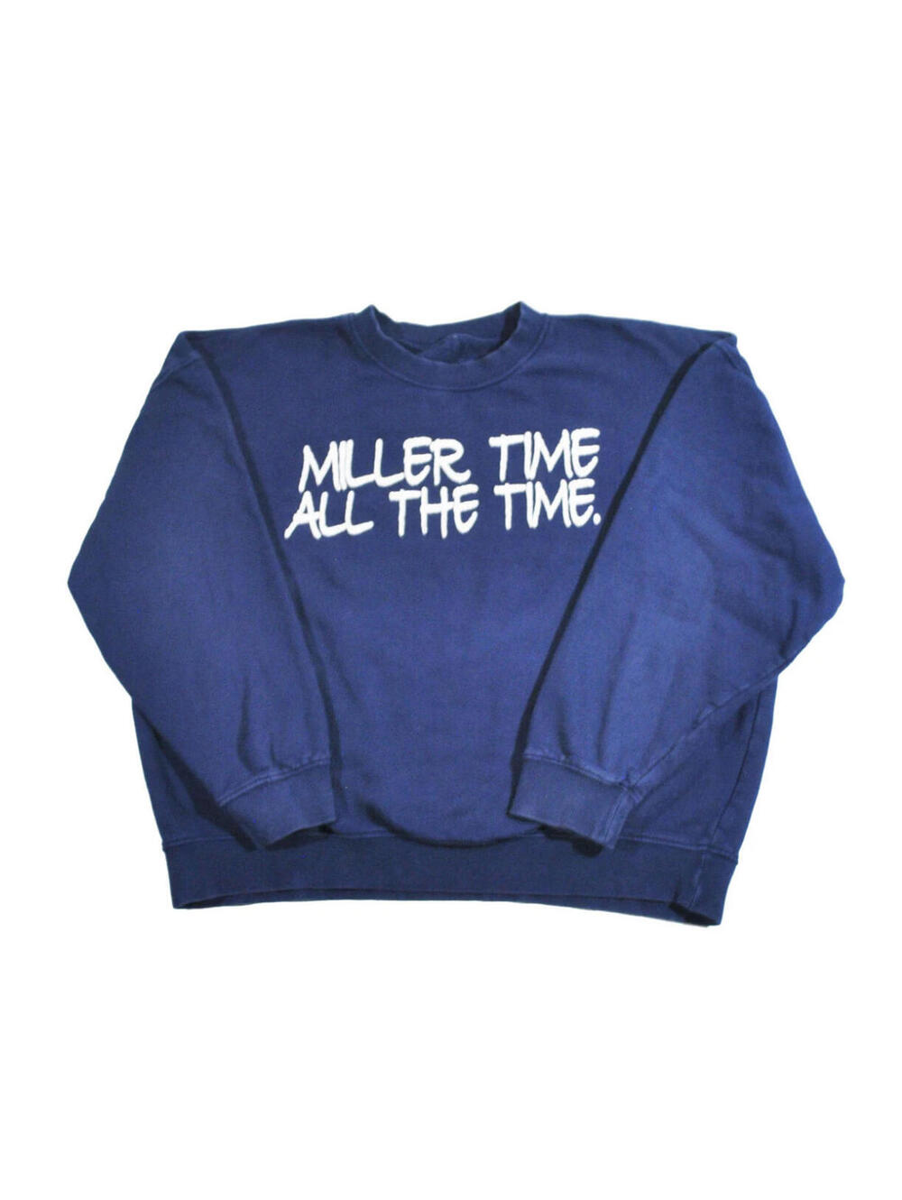 Vintage Miller Lite Miller Time All The Time Beer Sweatshirt Size Medium(wide)